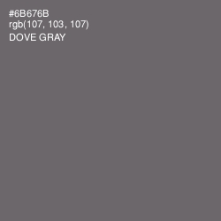 #6B676B - Dove Gray Color Image